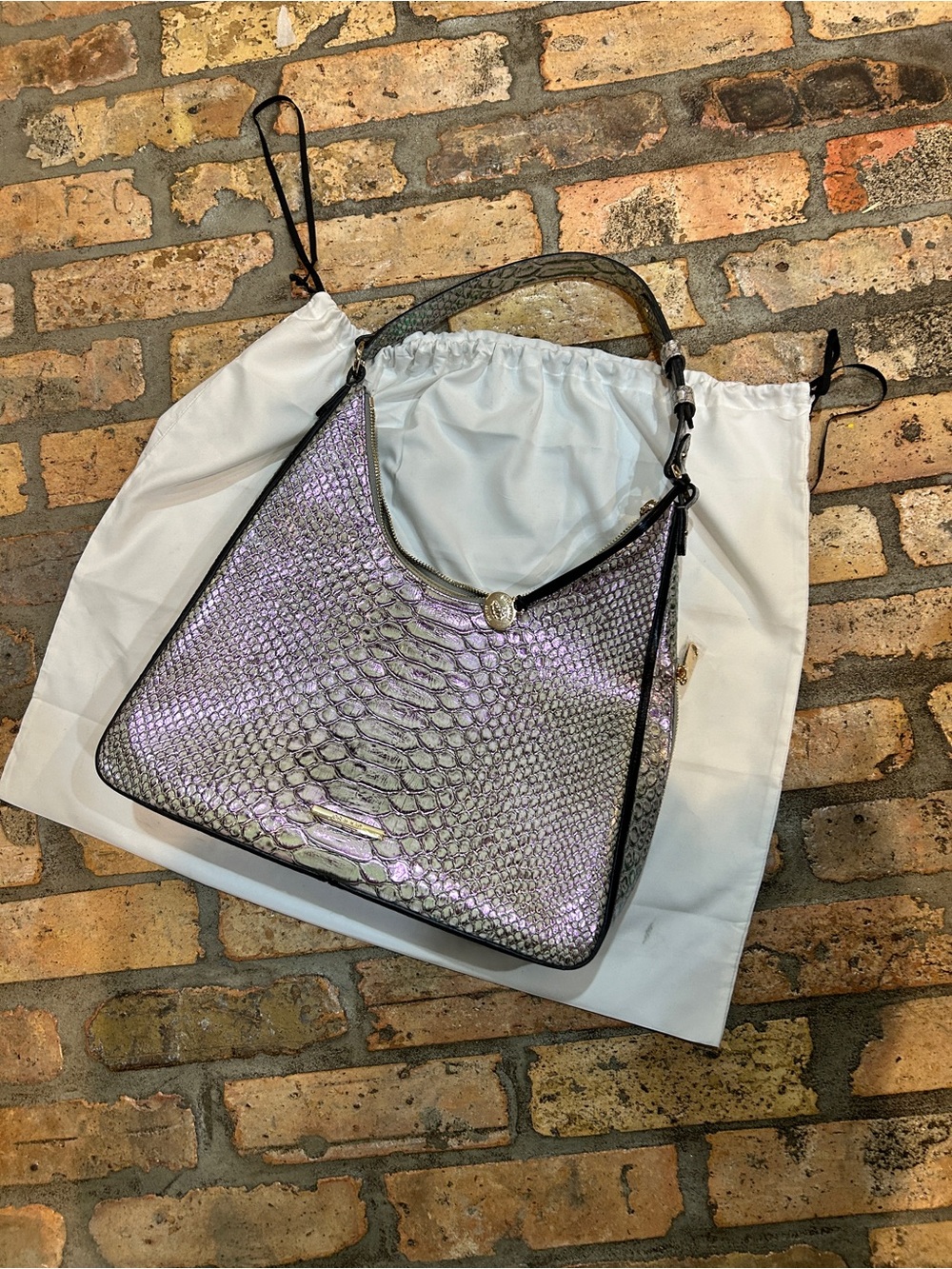 Brahmin Tabitha Iridescent mulberry potion